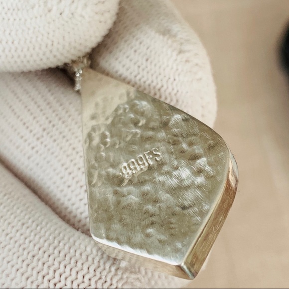 Silver Set Russian Charoite Pendant and Chain - Picture 4 of 10